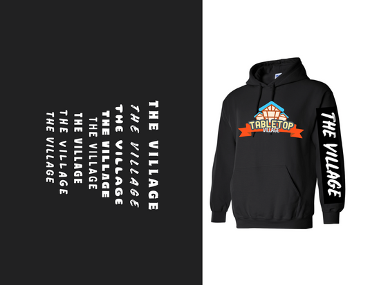 Tabletop Village: The Village Sleeve - Hoodie - Black