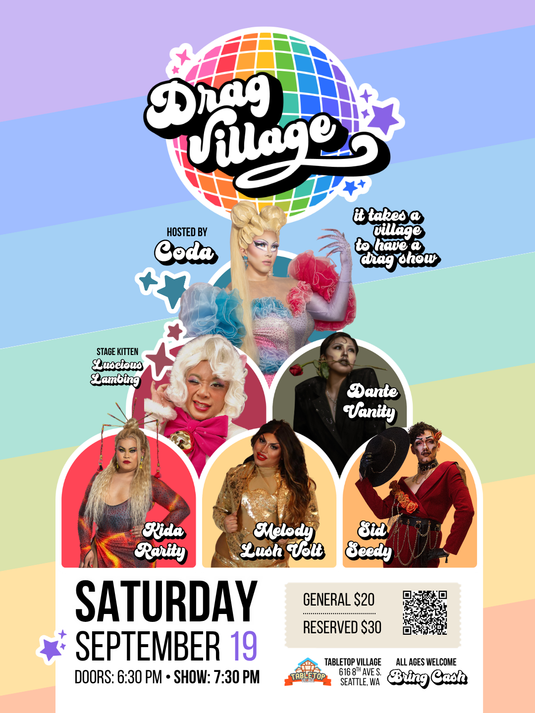Drag Village Event (All ages welcome) - September 19th, 2026