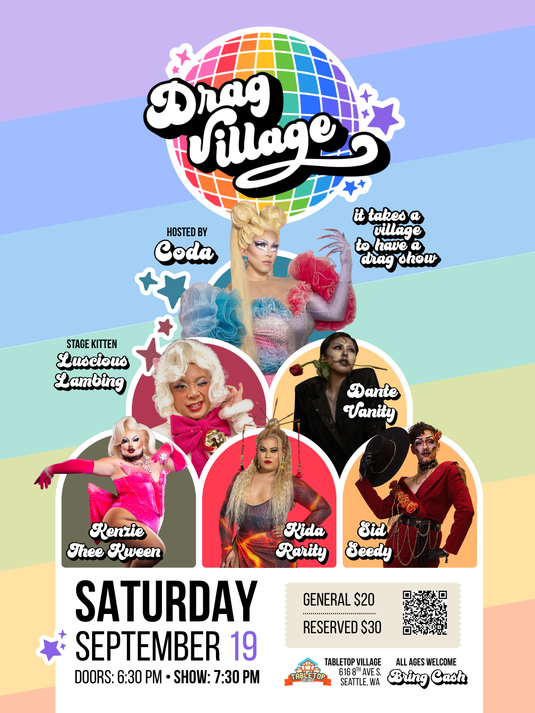 Drag Village Event (All ages welcome) - September 19th, 2026