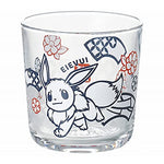 Kaneshotouki 140162 Pokémon Eevee Glass Cup Tumbler, 3.1 Inches (8 Cm), Cut Picture Touch