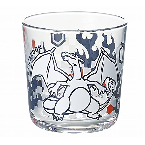 Load image into Gallery viewer, Kaneshotouki 140163 Pokemon Charizard Glass Cup Tumbler, 3.1 Inches (8 Cm), Cut Out Touch
