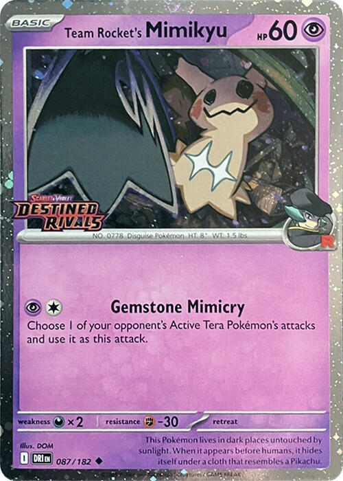 PTCG Singles - Team Rocket's Mimikyu (Pre-Release)
