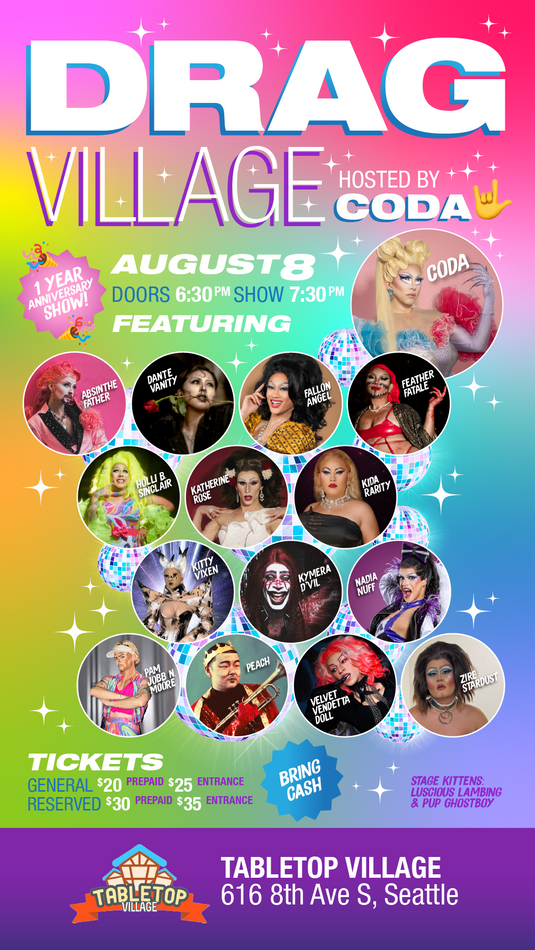 Drag Village Event (All ages welcome) - August 8th, 2026