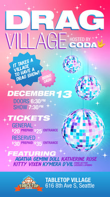 Drag Village Event (All ages welcome) - December 13th, 2025