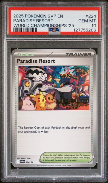Paradise Resort #224 - World Championships 2025 Promo - PSA 10 GEM MT