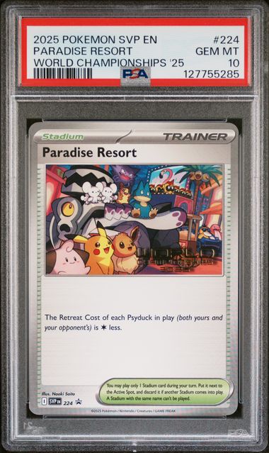 2025 Pokemon SVP EN #224 Paradise Resort PSA 10