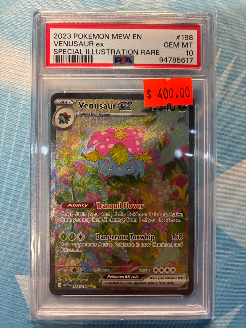 Load image into Gallery viewer, VENUSAUR ex SIR MEW #198 PSA 10
