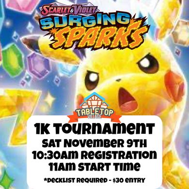 Pokemon TCG: 1K TOURNAMENT (Surging Sparks)