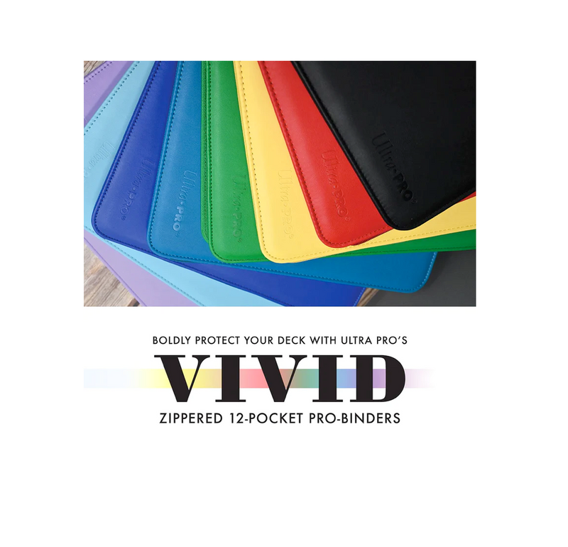 Load image into Gallery viewer, Ultra Pro: Vivid 12-Pocket Zippered Pro-Binder

