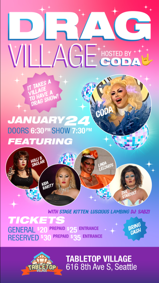 Drag Village Event (All ages welcome) - January 24th, 2026