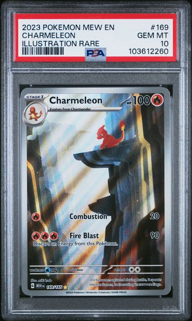 2023 Pokémon 151 #169 Charmeleon Illustration Rare PSA 10