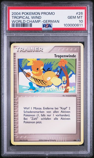 Load image into Gallery viewer, 2004 Pokémon World Championships Promo #26 Tropical Wind - German PSA 10
