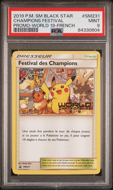 Load image into Gallery viewer, 2019 Pokémon Champions Festival Promo #SM231 (French) - PSA 9
