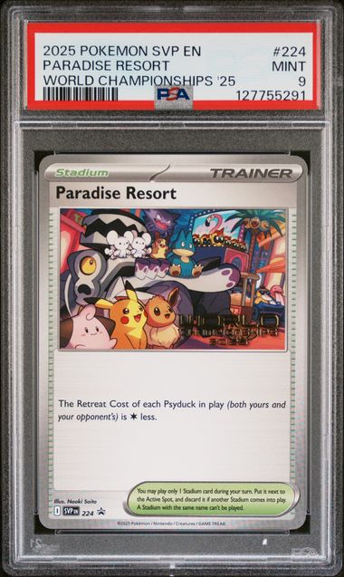 Paradise Resort #224 - World Championships 2025 Promo - PSA 9 MINT