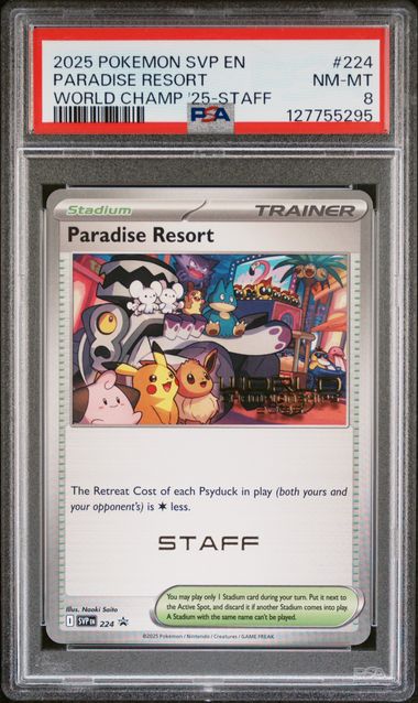 Paradise Resort #224 - World Championships 2025 Staff Promo - PSA 8 NM-MT