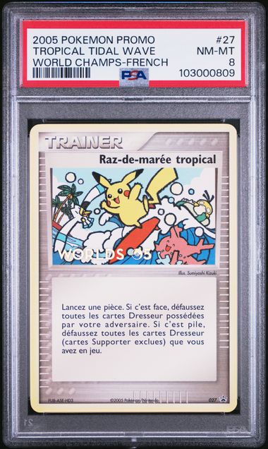 Load image into Gallery viewer, 2005 Pokémon World Championship Promo #27 Tropical Tidal Wave (French) - PSA 8

