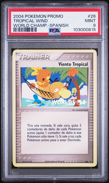 Load image into Gallery viewer, 2004 Pokémon World Championships Promo #26 Tropical Wind - Spanish PSA 9
