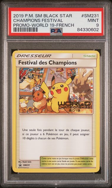 Load image into Gallery viewer, 2019 Pokémon Champions Festival Promo #SM231 (French) - PSA 9
