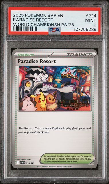 Load image into Gallery viewer, Paradise Resort #224 - World Championships 2025 Promo - PSA 9 MINT
