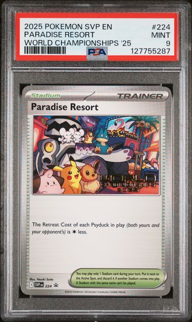 Load image into Gallery viewer, Paradise Resort #224 - World Championships 2025 Promo - PSA 9 MINT
