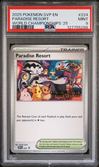 Paradise Resort #224 - World Championships 2025 Promo - PSA 9 MINT