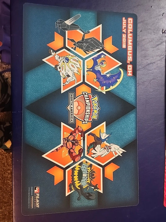 Pokemon 2018 North America NAIC Lunala Solgaleo Ultra Beast Competitor Playmat