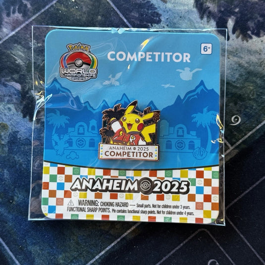 2025 Pokemon World Championships Competitor Pin Anaheim California Worlds