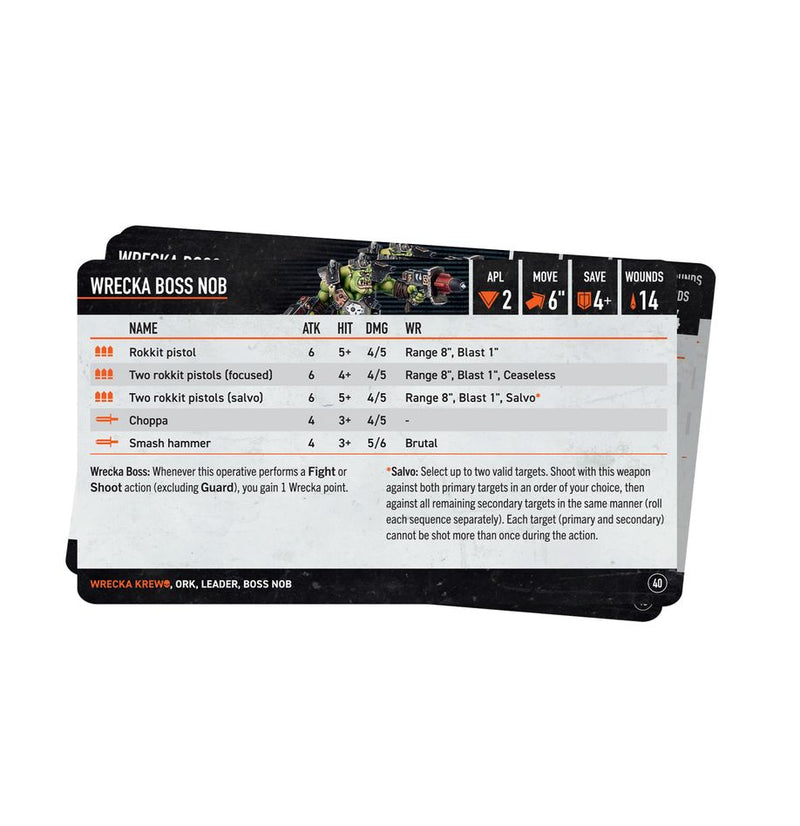 Load image into Gallery viewer, Warhammer: Kill Team - Wrecka Krew Datacards
