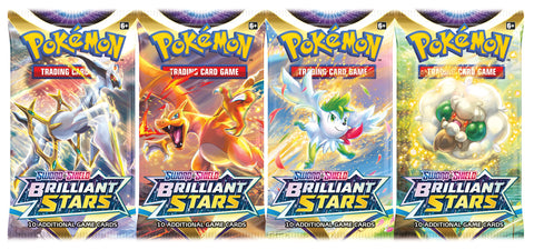 Pokémon TCG: Sword & Shield—Brilliant Stars Sleeved Booster Pack (10 Cards)